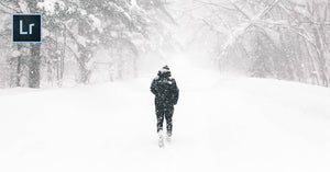 Step by step Lightroom edit: snowy trail